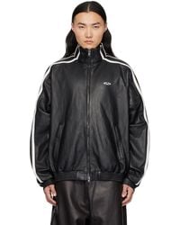 Vetements - ブラック Gym レザージャケット - Lyst