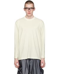 Y-3 - Off-white Loose Long Sleeve T-shirt - Lyst