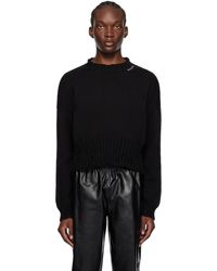 Marni - Black Cropped Sweater - Lyst