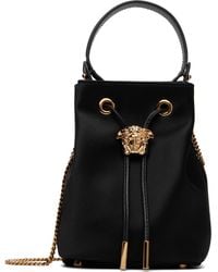 Versace - 'La Medusa' Satin Mini Bucket Bag - Lyst
