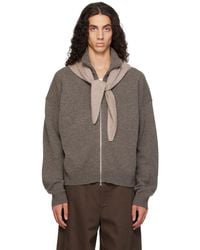 YACAIA - Taupe Y-0020 Merino-Cashmere Sweater - Lyst