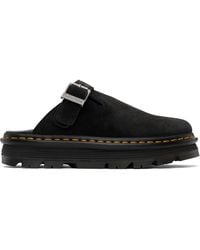Dr. Martens - Zebzag Suede Casual Slingback Platform Slip-On Loafers - Lyst