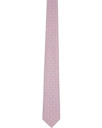 Zegna - Pink Silk Tie - Lyst