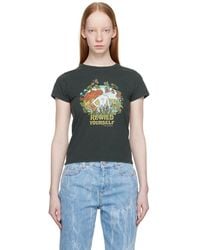 Stella McCartney - Black 'rewild Yourself' T-shirt - Lyst