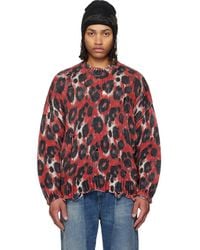 R13 - Printed Oversized Sweater - Lyst