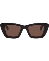 Alaïa - Tortoiseshell Rectangular Sunglasses - Lyst