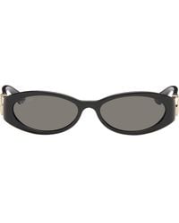 Gucci - Oval Frame Sunglasses - Lyst