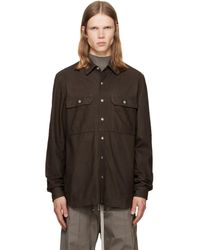 Rick Owens - Tower Leather Overshirt - Lyst
