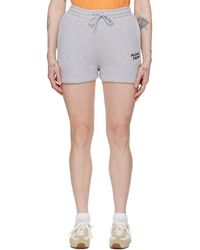 Maison Kitsuné - Gray Handwriting Shorts - Lyst