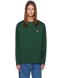 Carhartt - T-shirt à manches longues chase vert - Lyst