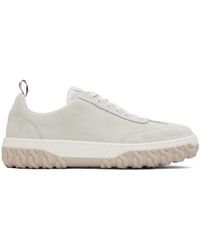 Thom Browne - Beige Cable Knit Sole Court Sneakers - Lyst