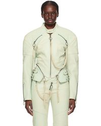 KNWLS - Ssense Exclusive Nihil Leather Jacket - Lyst