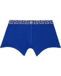 Versace - Cotton-Jersey Long Boxer Briefs - Lyst