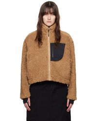 District Vision - Tan Cropped Jacket - Lyst