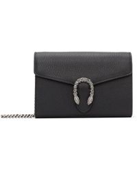 Gucci - Black Mini Dionysus Wallet Chain Bag - Lyst