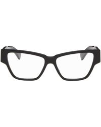 Bottega Veneta - Black Cat-eye Glasses - Lyst