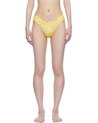 Frankie's Bikinis - イエロー Dalton フローラル マイクロ ビキニボトム - Lyst