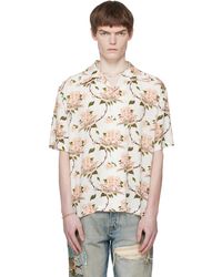 Amiri - Off- Sparrow Oversized Camp Shirt - Lyst