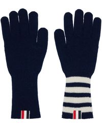 Thom Browne - Cashmere Ribbed 4-Bar Gloves - Lyst
