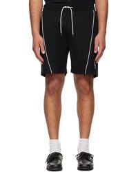 HUGO - Embroidered Artwork Cotton-Blend Shorts - Lyst