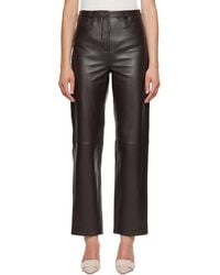 Loulou de Saison - Cobe Lds Leather Trousers - Lyst