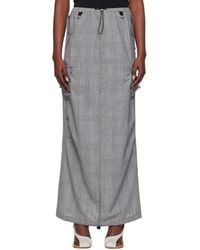 Coperni - Gray Tailored Cargo Maxi Skirt - Lyst