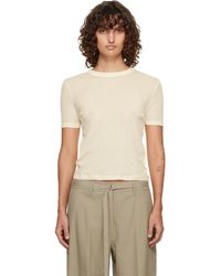 LE17SEPTEMBRE - Off- Classic Cotton T-Shirt - Lyst