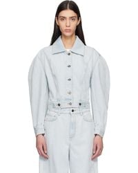 Givenchy - Back-To-Front Cocoon Denim Jacket - Lyst
