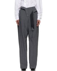 OTTOLINGER - Strapped Baggy Suit Trousers - Lyst