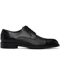 BOSS - Cap-toe Leather Derbys - Lyst