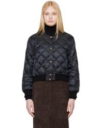 Max Mara - The Cube Quilted Reversible Down Bomber Jacket - Lyst