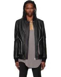 Rick Owens - Heizer Leather Flight Jacket - Lyst