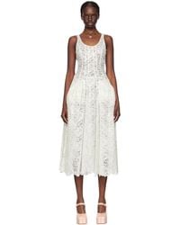 Simone Rocha - White & Sculpted Maxi Dress - Lyst