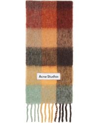 Acne Studios - Mohair Checked Scarf - Lyst