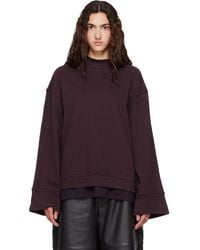 Frankie Shop - Burgundy Talia Sweatshirt - Lyst