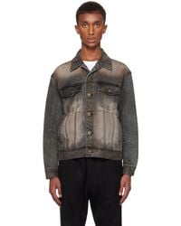 we11done - Washed Denim Jacket - Lyst