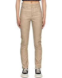 Eytys - Jean solstice taupe en cuir synthétique - Lyst