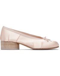 Maison Margiela - Tabi Satin Ballerina Heels - Lyst