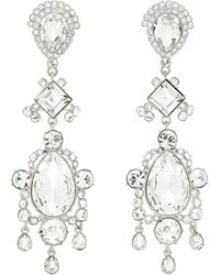 Balmain - Brasscrystal Pendant Earrings - Lyst