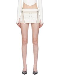 Dion Lee - Mini-jupe de style ceinture porte-outils blanc et en denim - Lyst