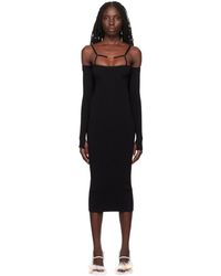 Jacquemus - La Robe Sierra Square-neck Knitted Midi Dress - Lyst