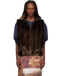 Conner Ives - Faux-Mink Vest - Lyst