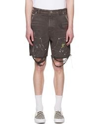 PALY - ブラウン 'This Guy's' Double Knee ショートパンツ - Lyst