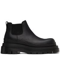 Bottega Veneta - Black & Green Tire Chelsea Boots - Lyst