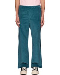 Marni - Pantalon de survêtement bleu à coutures extérieures à passepoil - Lyst