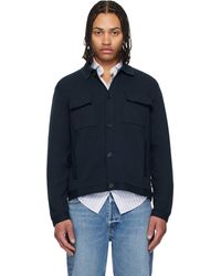 BOSS - Regular-Fit Cotton Overshirt - Lyst