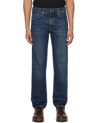 Nudie Jeans - Jean gritty jackson bleu - Lyst