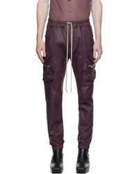 Rick Owens - Purple Mastodon Leather Pants - Lyst