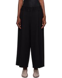 Issey Miyake - Black Campagne Trousers - Lyst