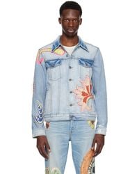 Cout de la Liberte - Coût De La Liberté ブルー Johnny Psycho デニムジャケット - Lyst